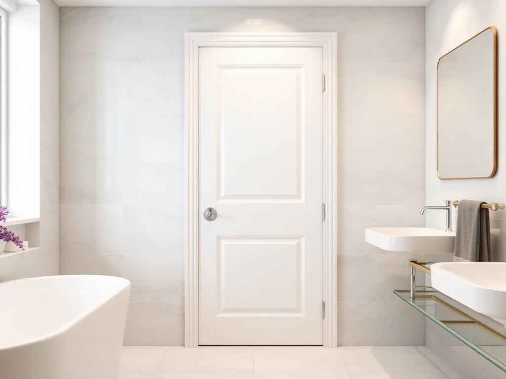 Waterproof WPC Door — Bathroom & Utility | Best profile doors shop in Vijayawada