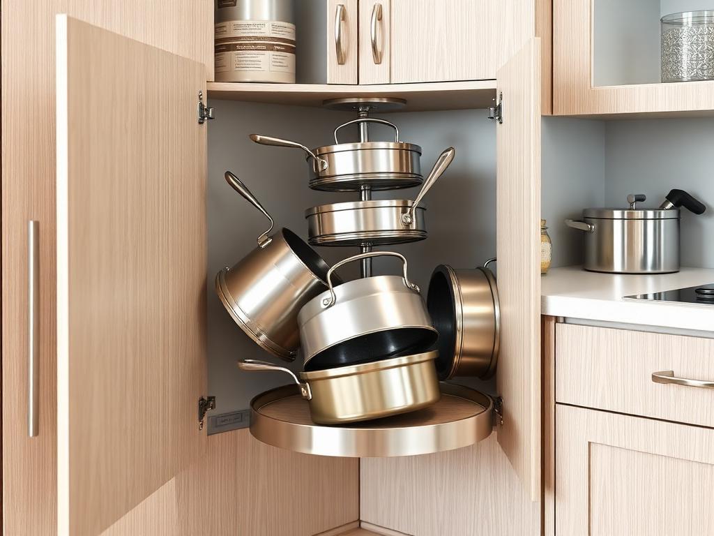 Corner Solutions — Magic Corner & Carousel Units | Best modular kitchen accessories shop in Vijayawada