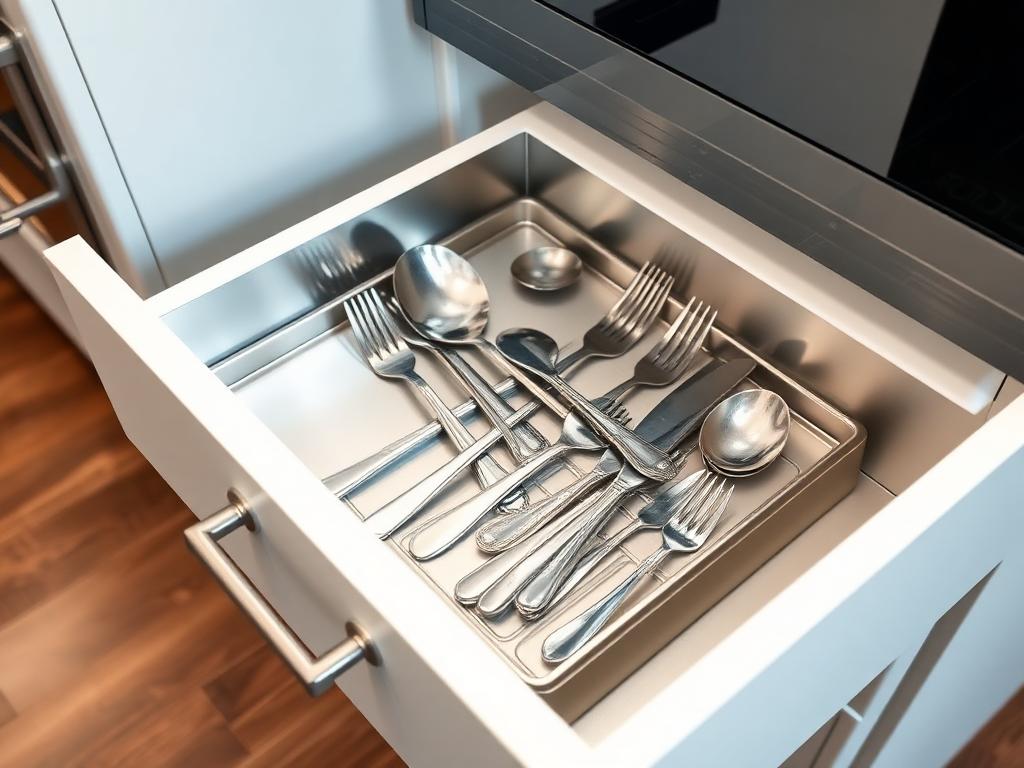 Cutlery Tray — Organised Kitchen Drawers | Best modular kitchen accessories shop in Vijayawada