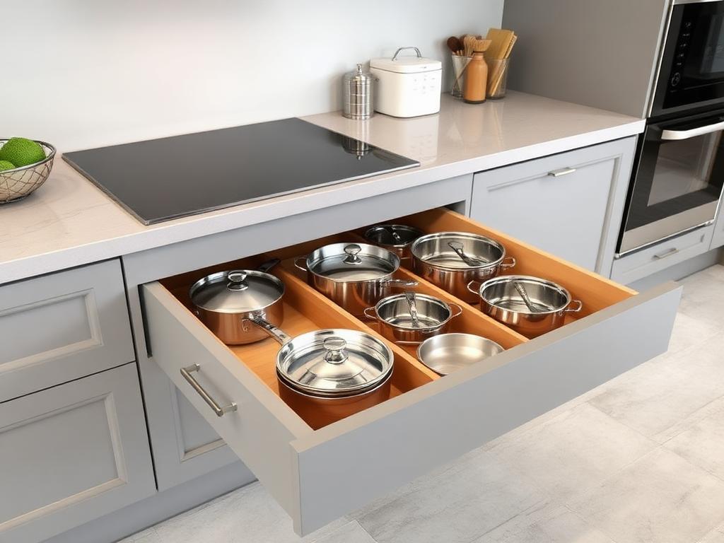 Drawer System — Soft-Close Base Drawers | Best modular kitchen accessories shop in Vijayawada