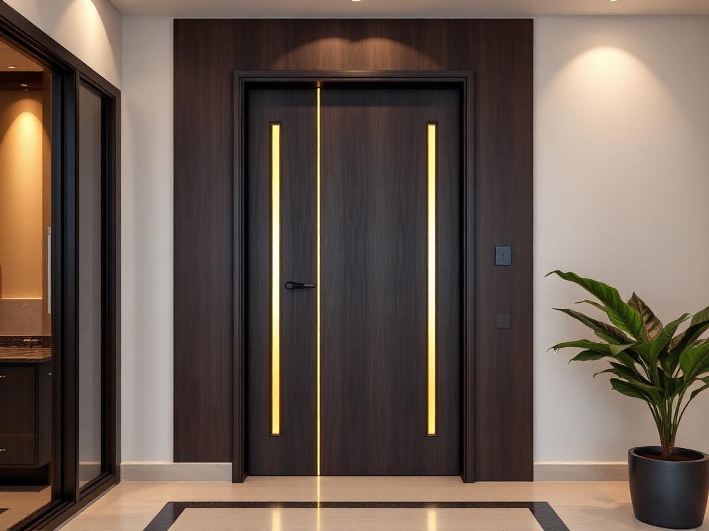 Designer Main Door — Home Entrance | Best profile doors shop in Vijayawada